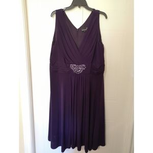 Laura Plus Royal Purple Cocktail Dress